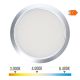 Downlight ajustable led superficie/empotrar 20w 2.050lm marco cromo.3 temperaturas de luz. edm