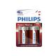 Pila alkalina phillips d - lr20 1,5v (blister 2 unid.) ø34,2x61,5mm