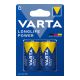 Pila varta alkalina longlife power c - lr14 (blister 2 unid.) ø26,2x50mm