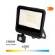 Foco proyector led 50w 4000lm 4000k luz dia con sensor de presencia 23,8x4,5x19,2cm edm