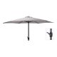 Parasol ø300cm altura maxima 248cm color: gris claro