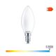 Bombilla vela led e14 4,3w 470lm 6500k luz fria ø3,5x9,7cm. philips