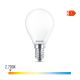 Bombilla esferica led e14 4,3w 470lm 2700k luz calida ø4,5x8,2cm philips