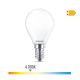 Bombilla esferica led e14 6,5w 806lm 4000k luz dia ø4,5x8cm philips