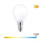 Bombilla esferica led e14 6,5w 806lm 6500k luz fria ø4,5x8cm philips